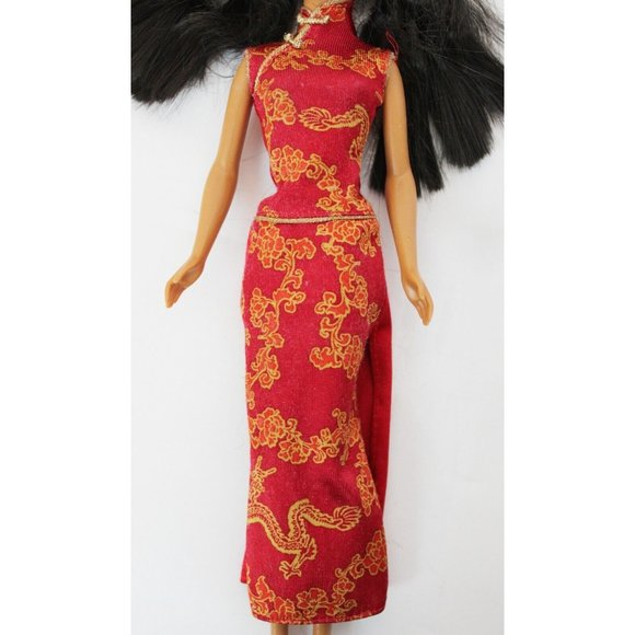 Barbie Disney Doll Clothes Dress Lot Cinderella Wedding Mulan Princess Dog - Picture 8 of 12